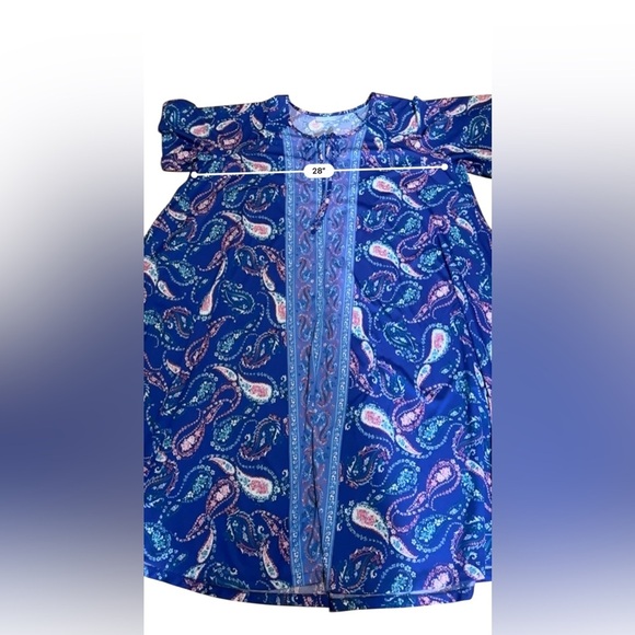 ONLY NECESSITIES Floral Patchwork Print Maxi Dress Size 3X Cotton Boho Colorful - Picture 10 of 11